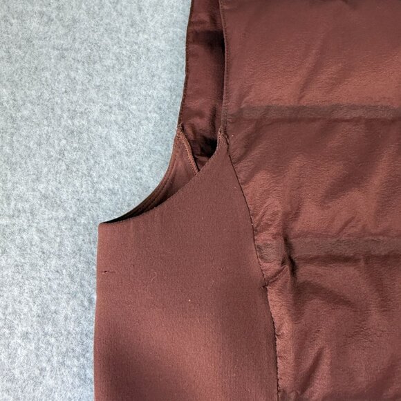 Lululemon Womens Size 8 Puffer Vest Dark Cedar Brown Nylon Goose Down & Around‎ - Picture 10 of 15